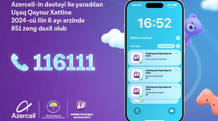 "Children Hotline" received 851 enquires in the last six months