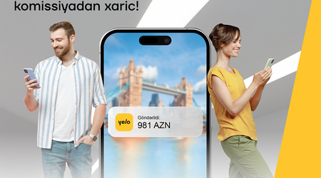 Yelo App-də komissiyasız xarici pulköçürmələri!