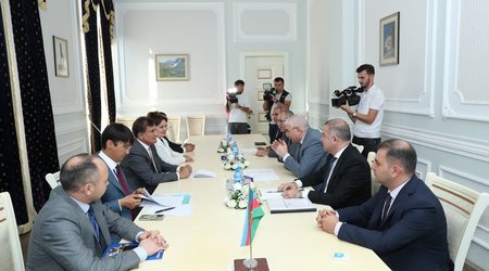 Məzahir Pənahov TDT nümayəndə heyəti ilə görüşüb