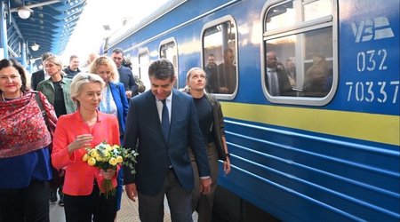 EC chief arrives in Kyiv