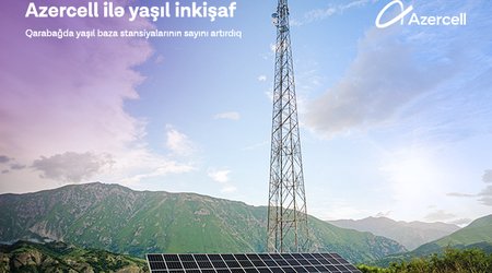 Azercell expands its network of "green" base stations