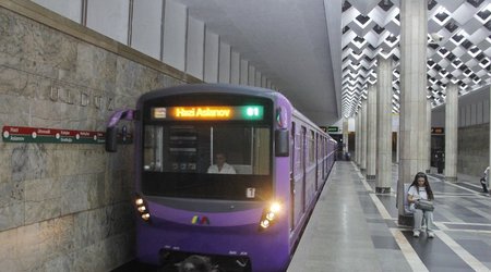 На станции метро "Улдуз" обновлена система освещения