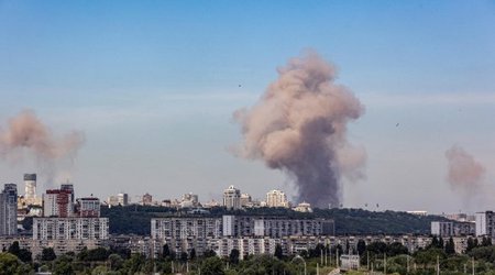 Kiyevdə Ukrayna Silahlı Qüvvələrinin Baş Qərargah binasına ziyan dəyib