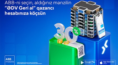 Yeni mənzillərdən ƏDV qazancı əldə  etmək üçün rahat imkan!