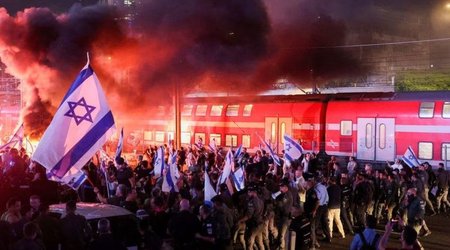 İsraildə Qalantın işdən çıxarılmasına görə etirazlar başlayıb - VİDEO