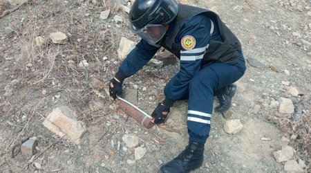 В Ордубаде обнаружен артиллерийский снаряд