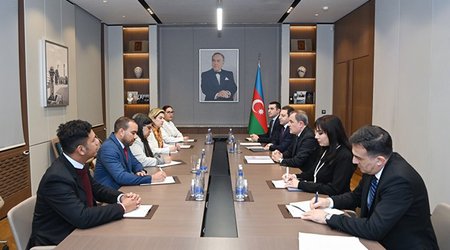 Ceyhun Bayramov Venesuelanın nümayəndə heyəti ilə görüşüb