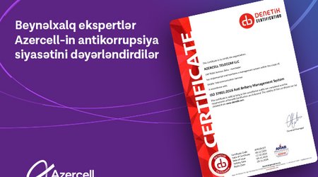 Azercell-in antikorrupsiya siyasəti beynəlxalq ekspertlər tərəfindən dəyərləndirildi