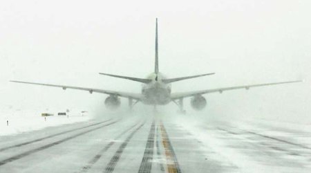 Almaniyada hava şəraitiylə əlaqədar 100-dən çox aviareys ləğv edilib