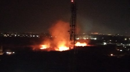 В Мингячевире вспыхнул сильный пожар