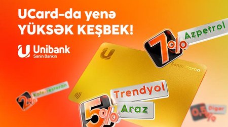 Unibank kartları ilə ödəniş edin, yüksək keşbek qazanın!