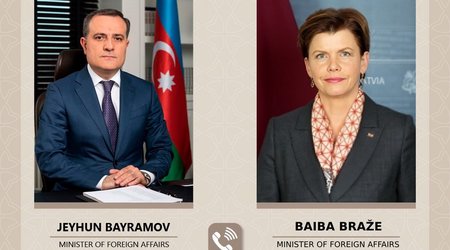 Главы МИД Азербайджана и Латвии обсудили вопросы региональной безопасности