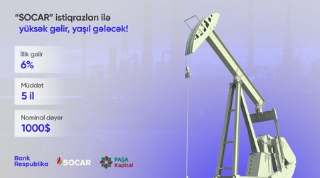 "Зеленые" облигации SOCAR можно будет заказат через приложение Mobil Şöbə