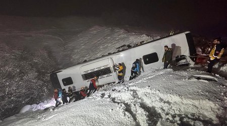 Türkiyədə avtobus aşıb, ölən və yaralananlar var