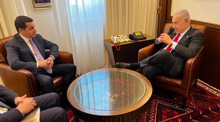 Hacıyev Benyamin Netanyahu ilə görüşüb