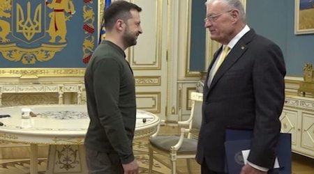 Zelenski Trampın xüsusi nümayəndəsi ilə görüşüb