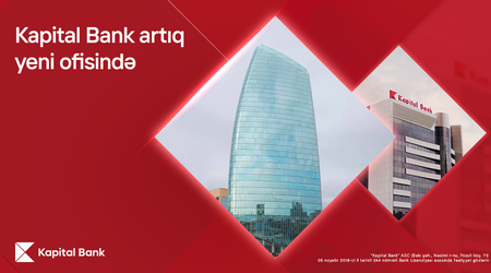 Kapital Bank объявляет новый адрес головного офиса