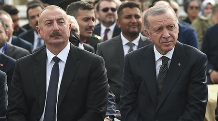 Ильхам Алиев и Эрдоган на открытии газопровода Ыгдыр - Нахчыван
