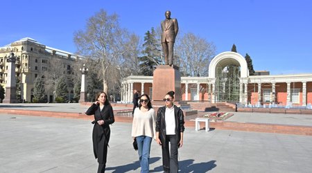 Первый вице-президент Мехрибан Алиева совершила поездку в город Гянджа