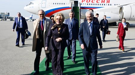 Valentina Matviyenko Azərbaycana gəlib - Yenilənib