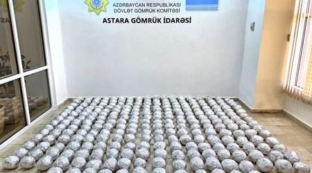 На таможенном посту "Астара" изъята крупная партия наркотиков