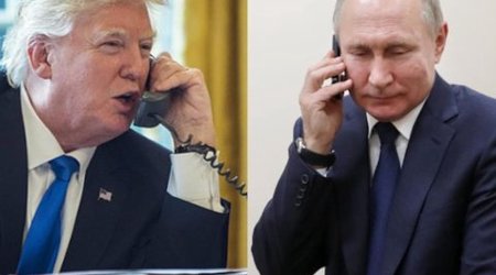 Tramp və Putin arasında telefon danışığı bitib - YENİLƏNİB