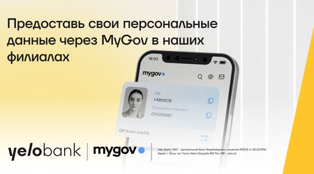 Используйте цифровуюID-карту в филиалахYeloBank!