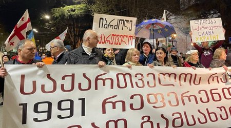 Масштабные протесты в Тбилиси
