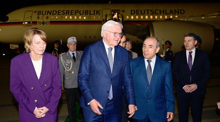 Президент ФРГ прибыл с визитом в Азербайджан