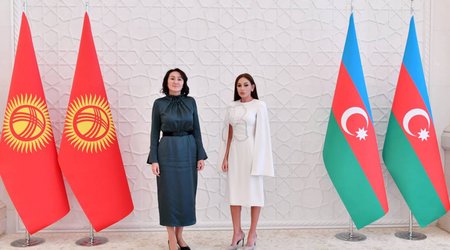 Ayqul Japarova Mehriban Əliyevanı təbrik edib