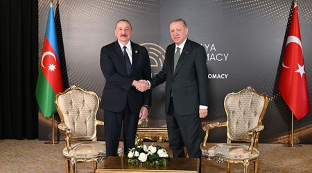 Ərdoğanla Əliyev görüşüb
