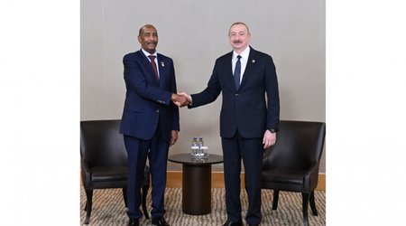 Prezident Sudanın Suveren Keçid Şurasının Sədri ilə görüşüb