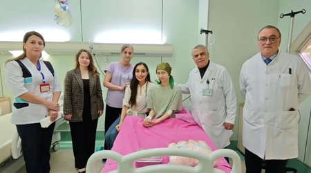 Leyla Əliyeva Uşaq Onkologiya Klinikasında olub