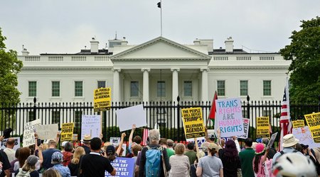 В США прошли протесты против политики Трампа