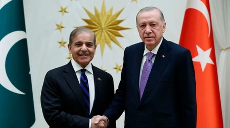 Ərdoğan Şahbaz Şəriflə görüşüb