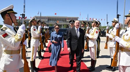 Президент Азербайджана опубликовал в соцсети пост о визите в Китай
