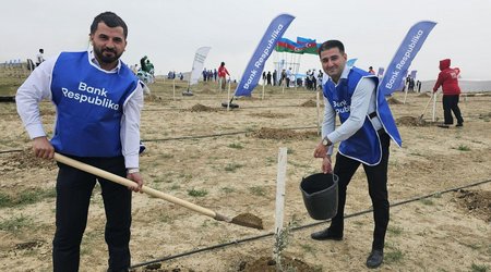 Bank Respublika rəhbərliyi və əməkdaşları ağacəkmə aksiyasında iştirak etdi