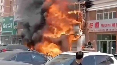 Çində restoranda yanğın olub, ölən və yaralananlar var