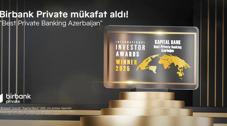 BirbankPrivatebeynəlxalq “International Investor” nəşri tərəfindən“ Best Private Banking Azerbaijan”mükafatına layiq görüldü