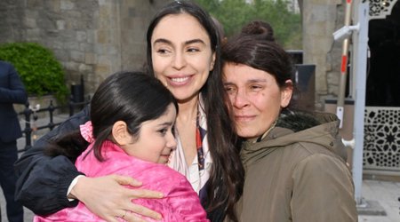 Leyla Əliyeva və Arzu Əliyeva Beynəlxalq Xalça Festivalını ziyarət ediblər