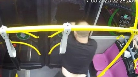 Yasamalda avtobusun şüşəsini sındıran şəxs saxlanılıb