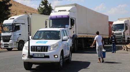 İsrail 93 yardım maşınının Qəzzaya daxil olduğunu bildirib