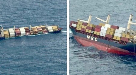 Судно с опасным грузом затонуло в Аравийском море