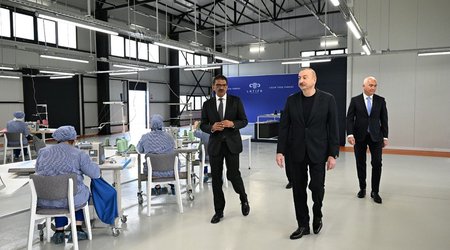 Prezident “LATIFA” tikiş fabrikinin və “PIRSHAGHI” ayaqqabı fabrikinin açılışında iştirak edib