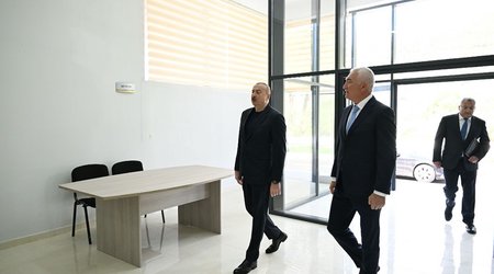 Prezident İlham Əliyev Laçın rayonunun Bəylik kəndinin açılışında iştirak edib
