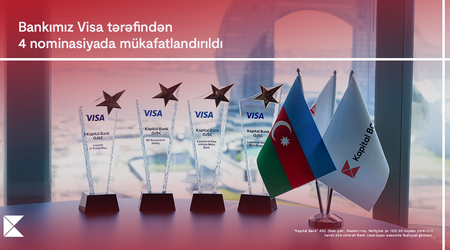Kapital Bank receives four awards from global digital payments leader Visa
