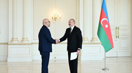 Prezident Fələstinin Azərbaycanda yeni təyin olunmuş səfirinin etimadnaməsini qəbul edib