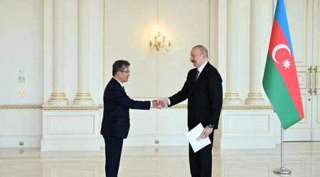 İlham Əliyev Koreya Respublikasının yeni səfirini qəbul edib