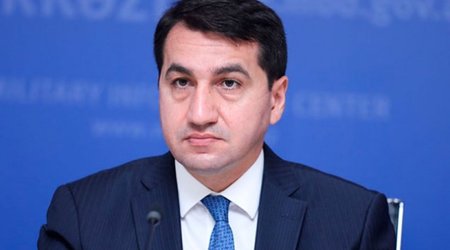 Hikmet Hajiyev says diplomatic corps landed in Lachin