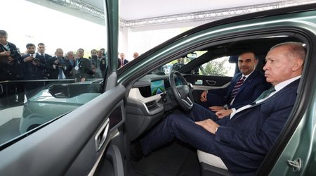 Эрдоган протестировал новую модель электромобиля TOGG